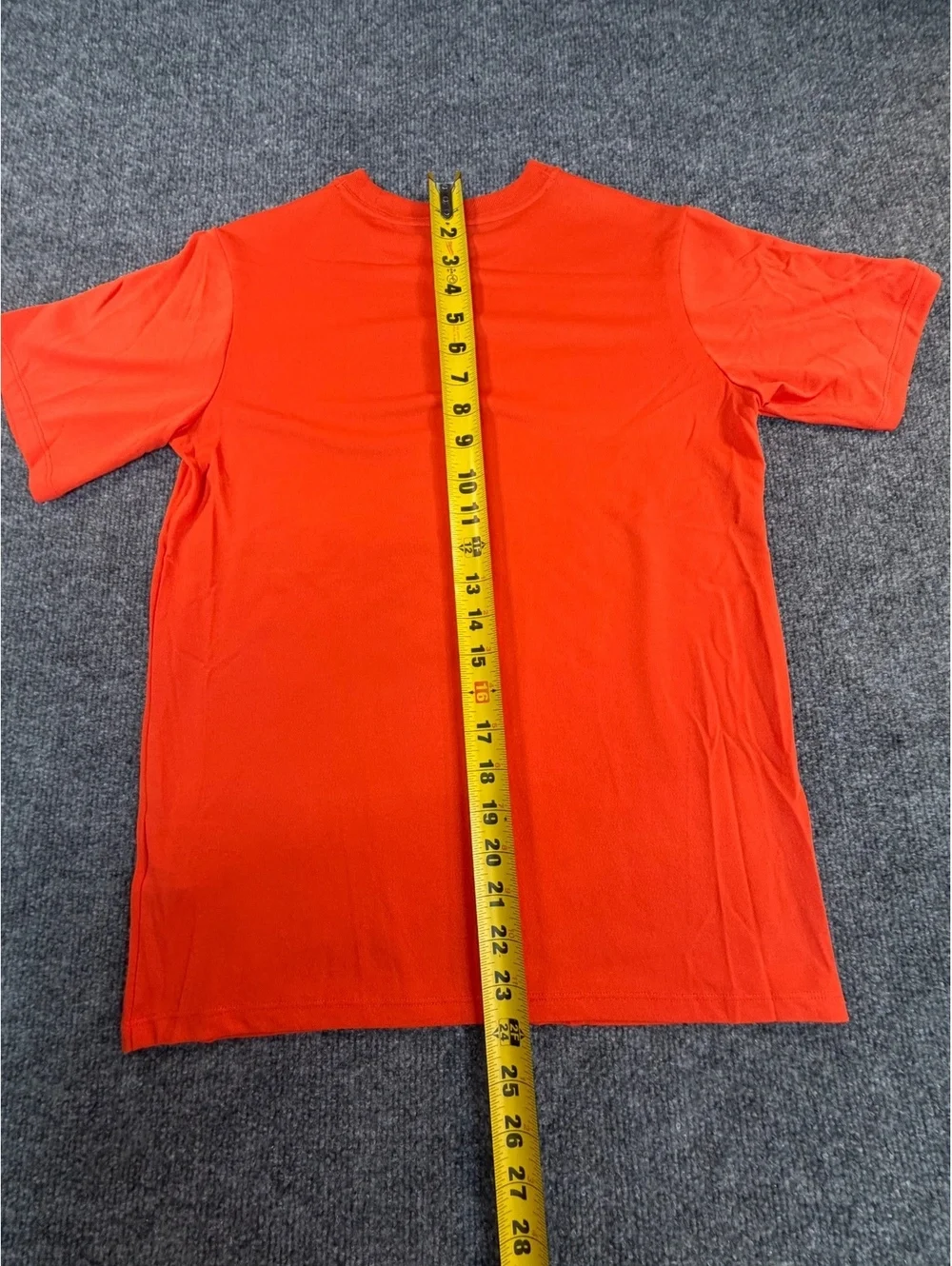Nike Dri-Fit Shirt Boys M Orange Short Sleeve Athletic Running Training Tee Gym